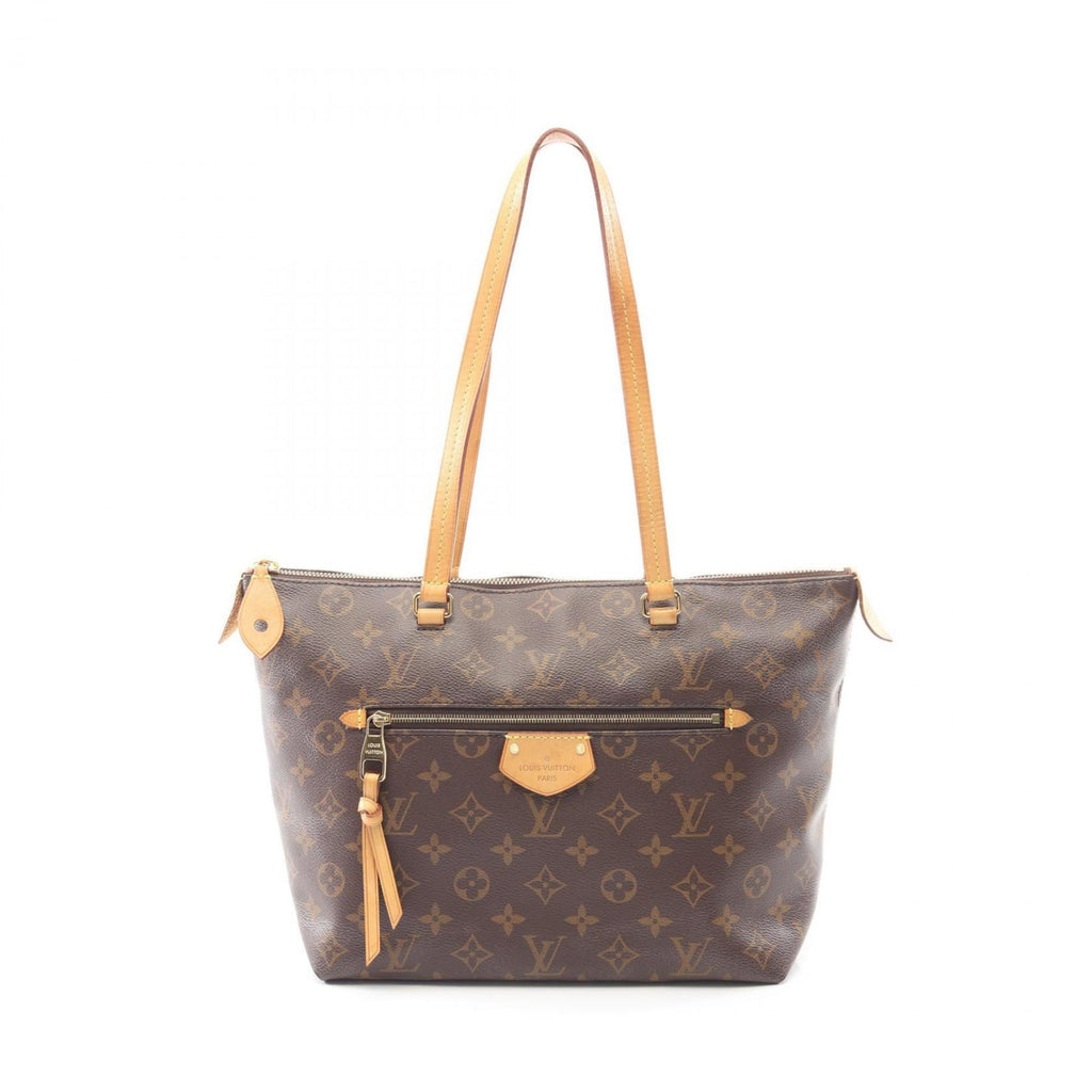 Louis Vuitton Brown Coated Canvas Leather Tote Bag