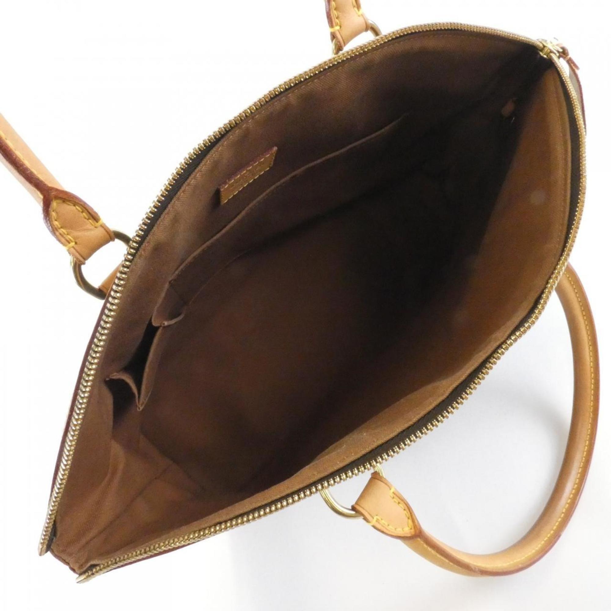 Louis Vuitton Brown Coated Canvas Handbag