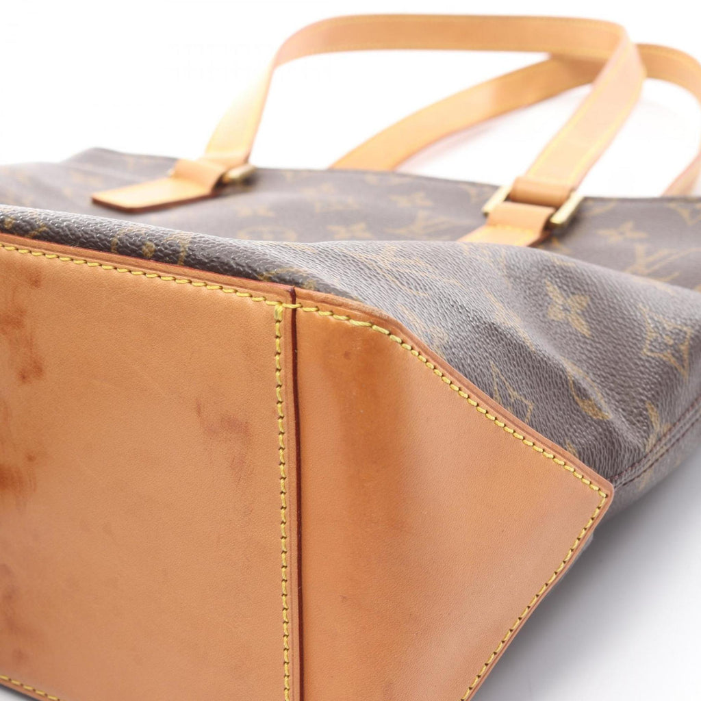 Louis Vuitton Brown Coated Canvas Leather Handbag Shoulder Bag