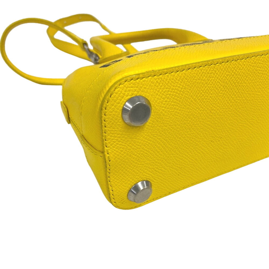 Balenciaga Yellow Leather Handbag Shoulder