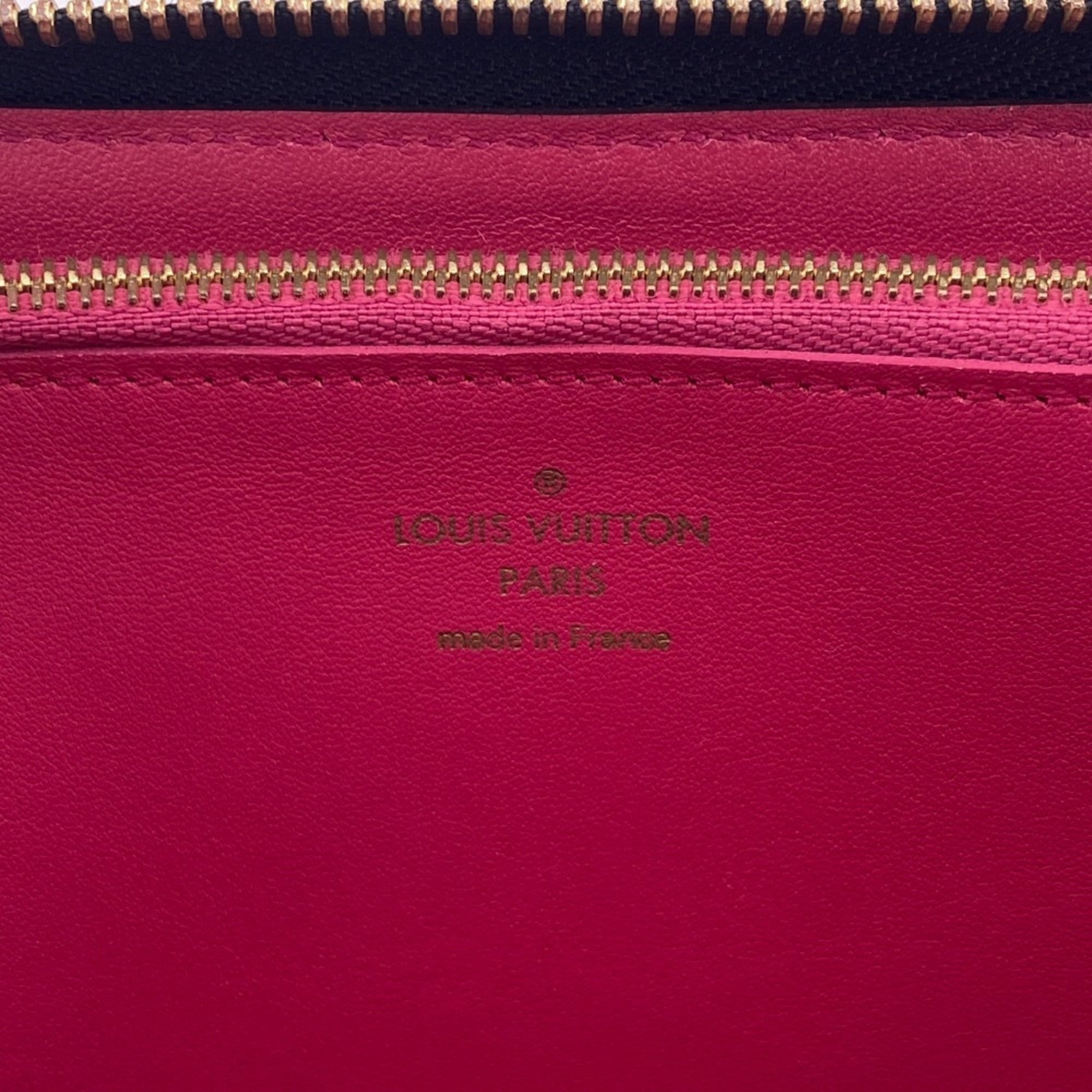 Louis Vuitton Black Leather Long Wallet