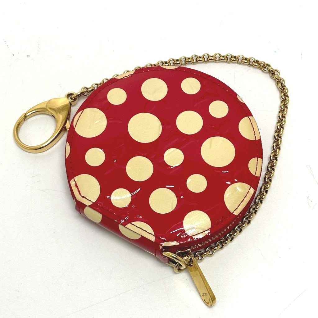 Louis Vuitton Monogram Vernis Red Color White Monogram Vernis Coin Purse/Coin Case