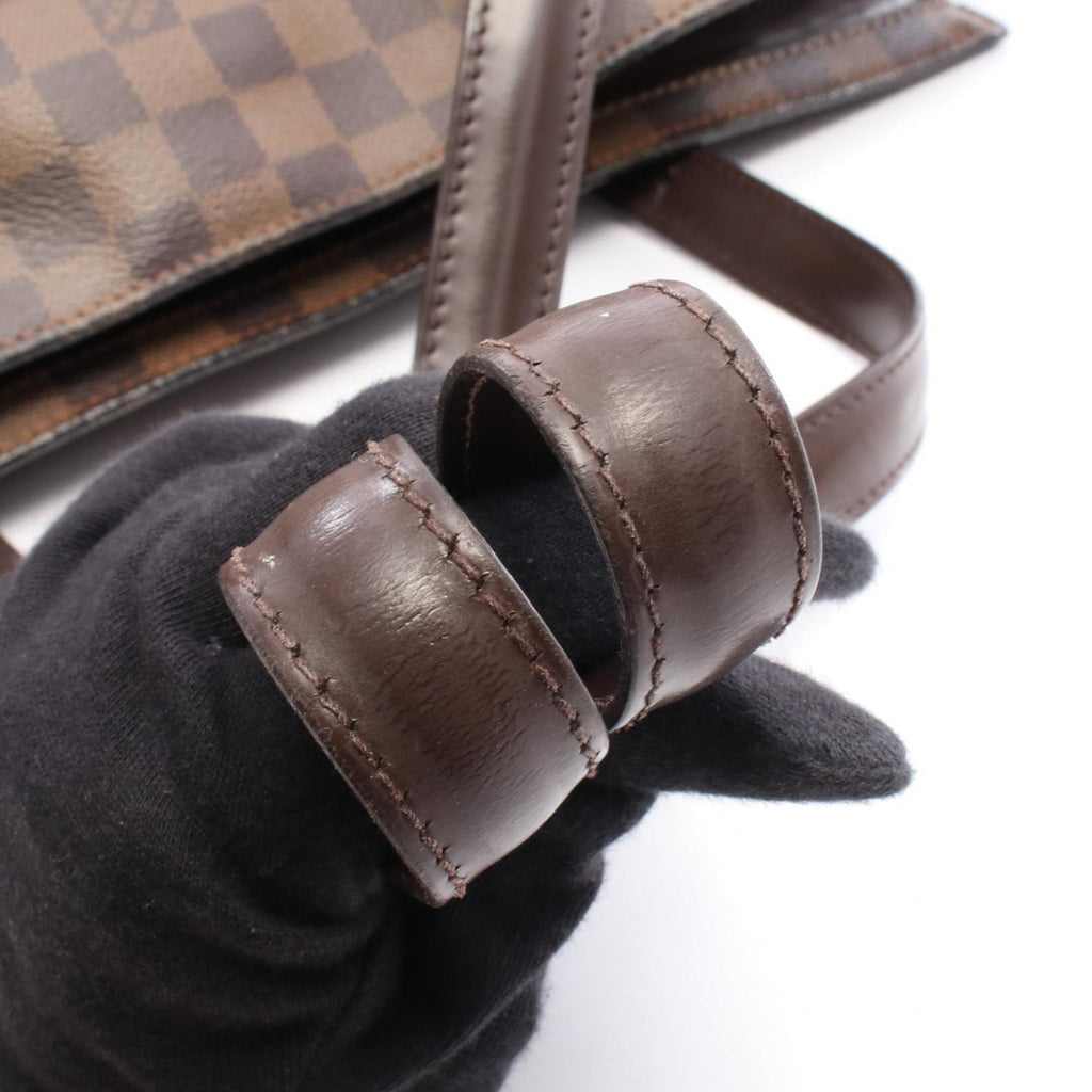 Louis Vuitton Brown Ebene Coated Canvas Leather Tote Bag