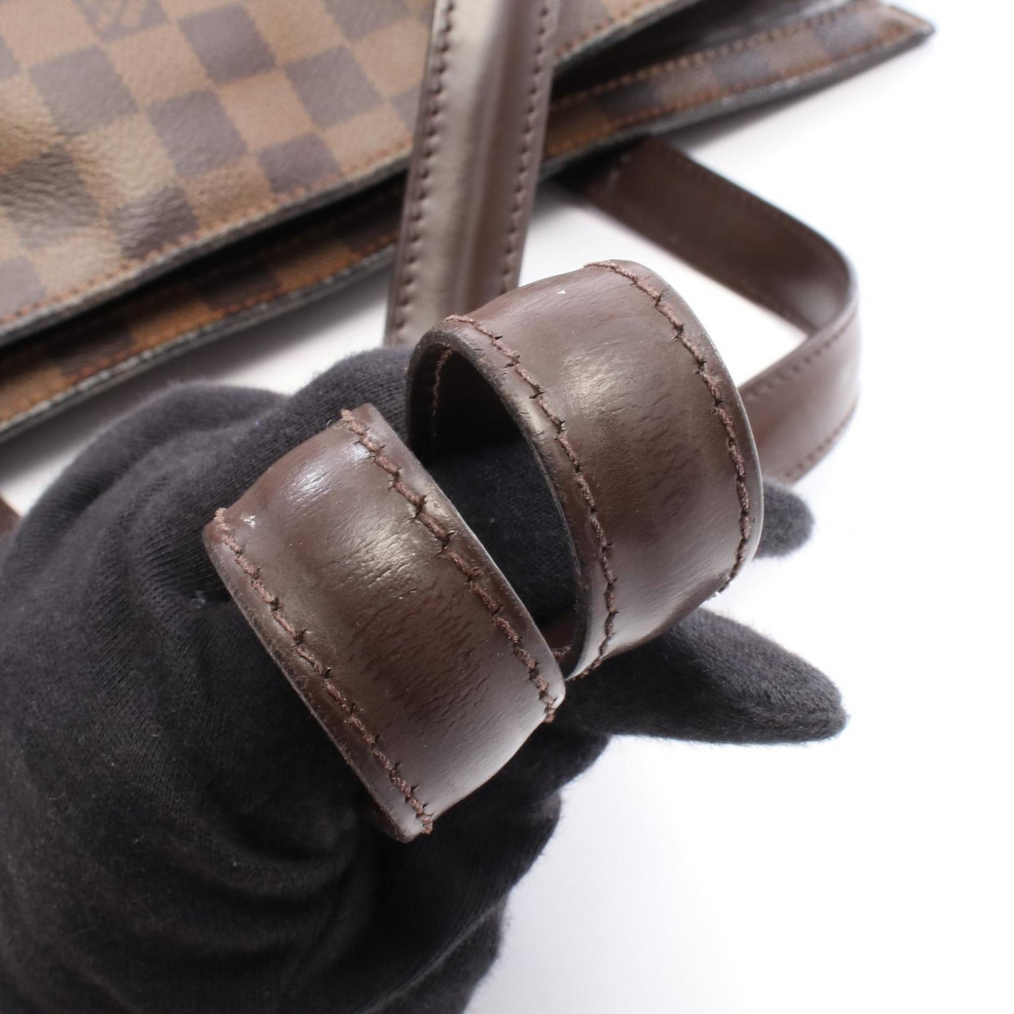 Louis Vuitton Brown Ebene Coated Canvas Leather Tote Bag