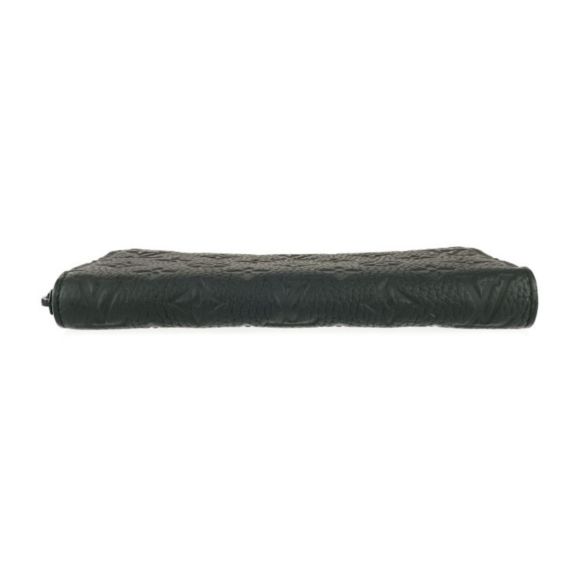 Louis Vuitton Black Leather Long Wallet