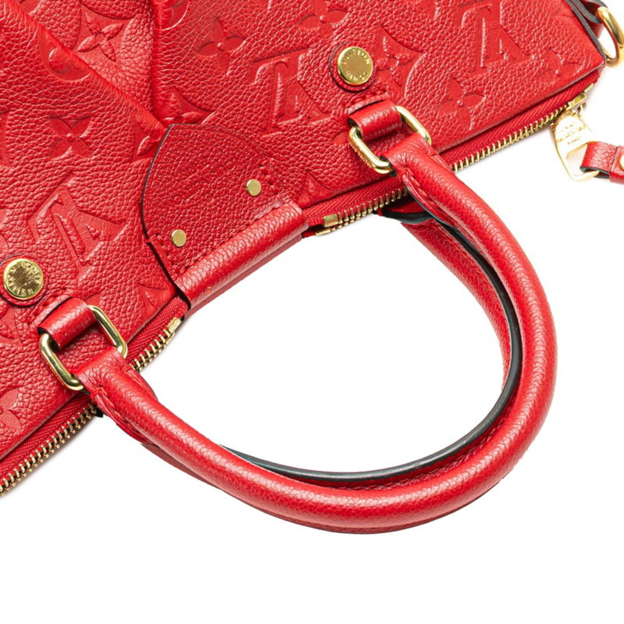 Louis Vuitton Cerise Red Color Leather Handbag Shoulder Bag