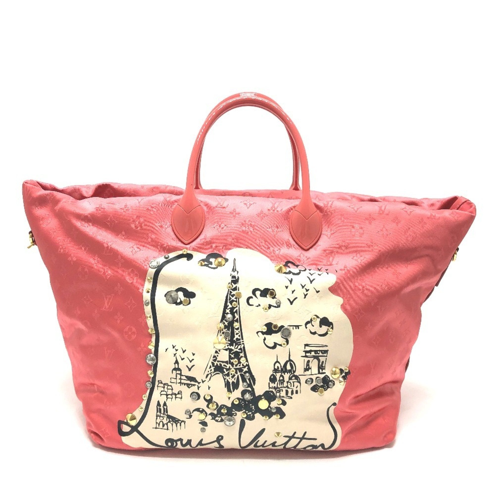 Louis Vuitton Pink Nylon Tote Bag