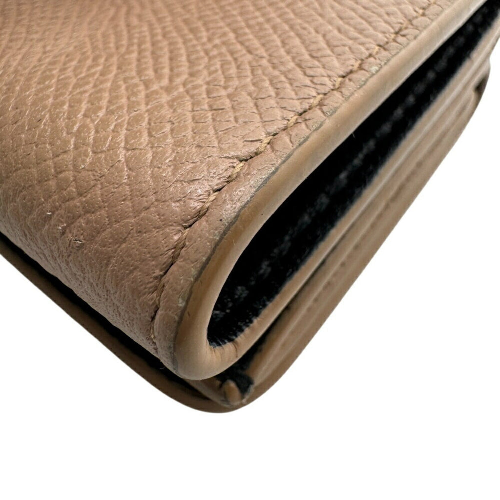 Balenciaga Beige Leather Wallet (Tri-Fold)