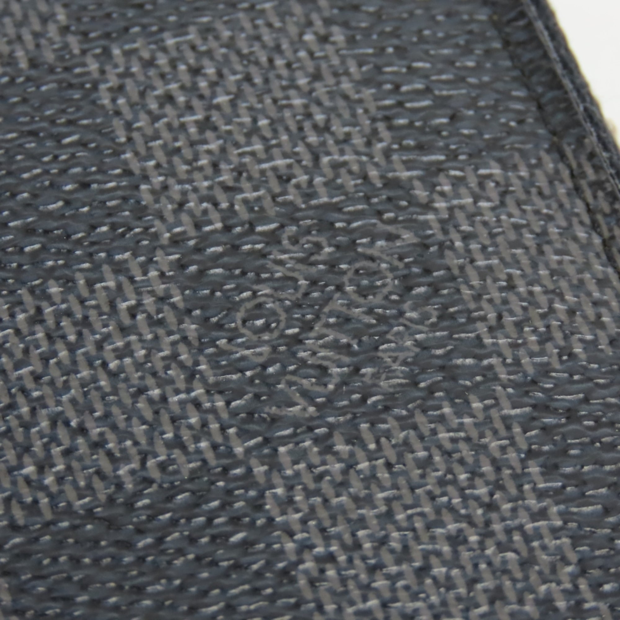 Louis Vuitton Black Gray Damier Graphite Leather Long Wallet