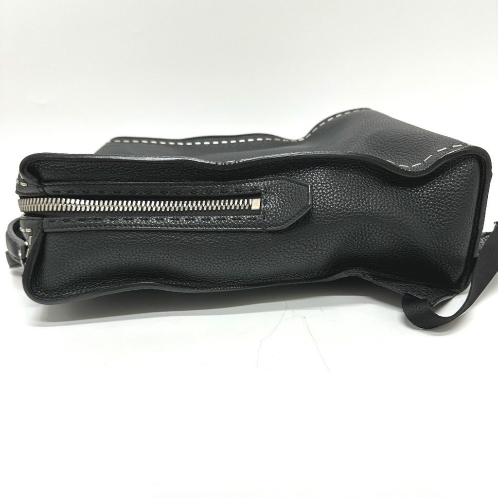 Fendi Black Leather Backpack