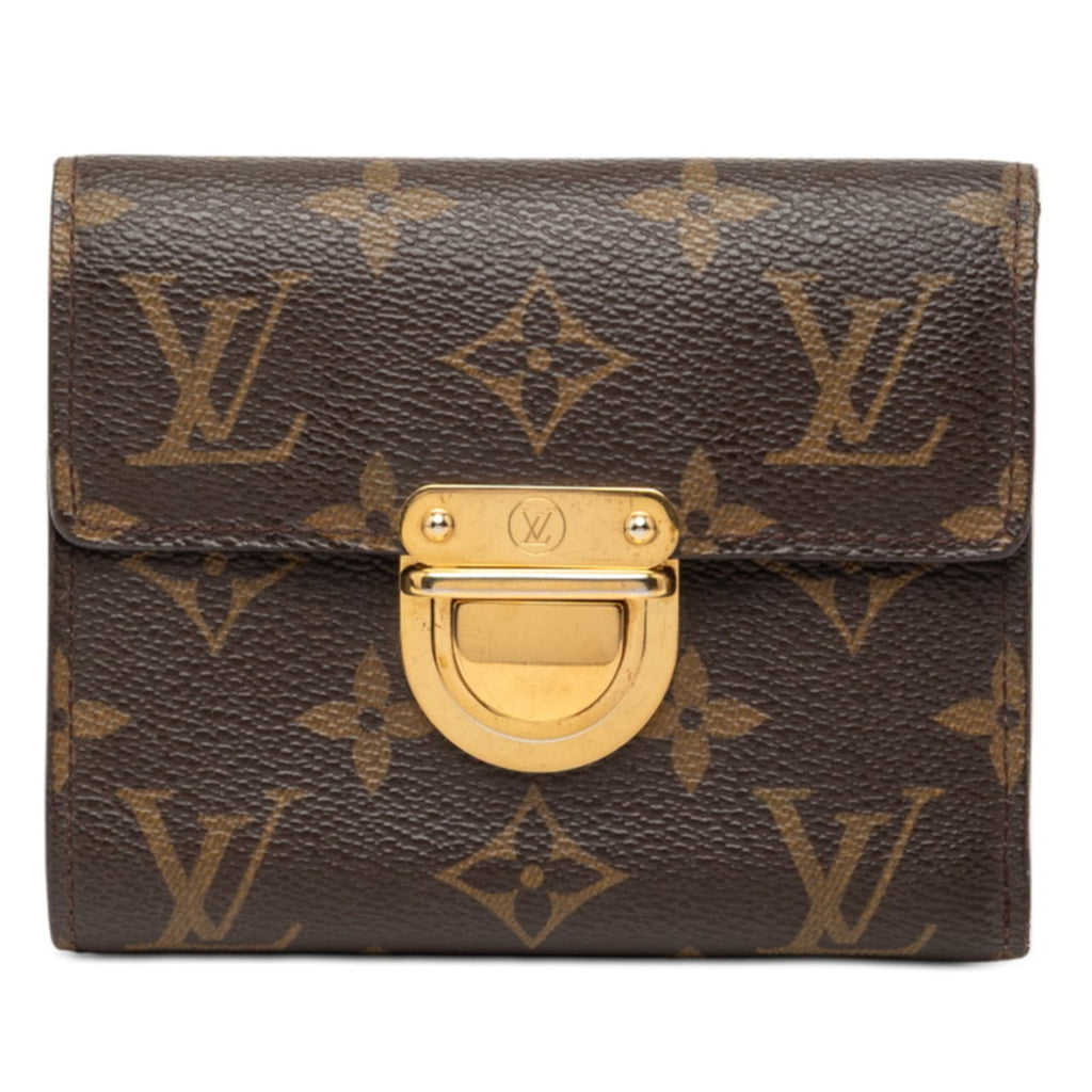 Louis Vuitton Brown Pvc Leather Wallet