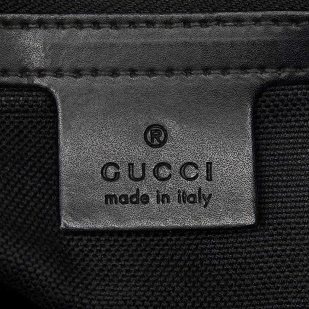 Gucci Black Pvc Leather Shoulder Bag (Pre-Owned)