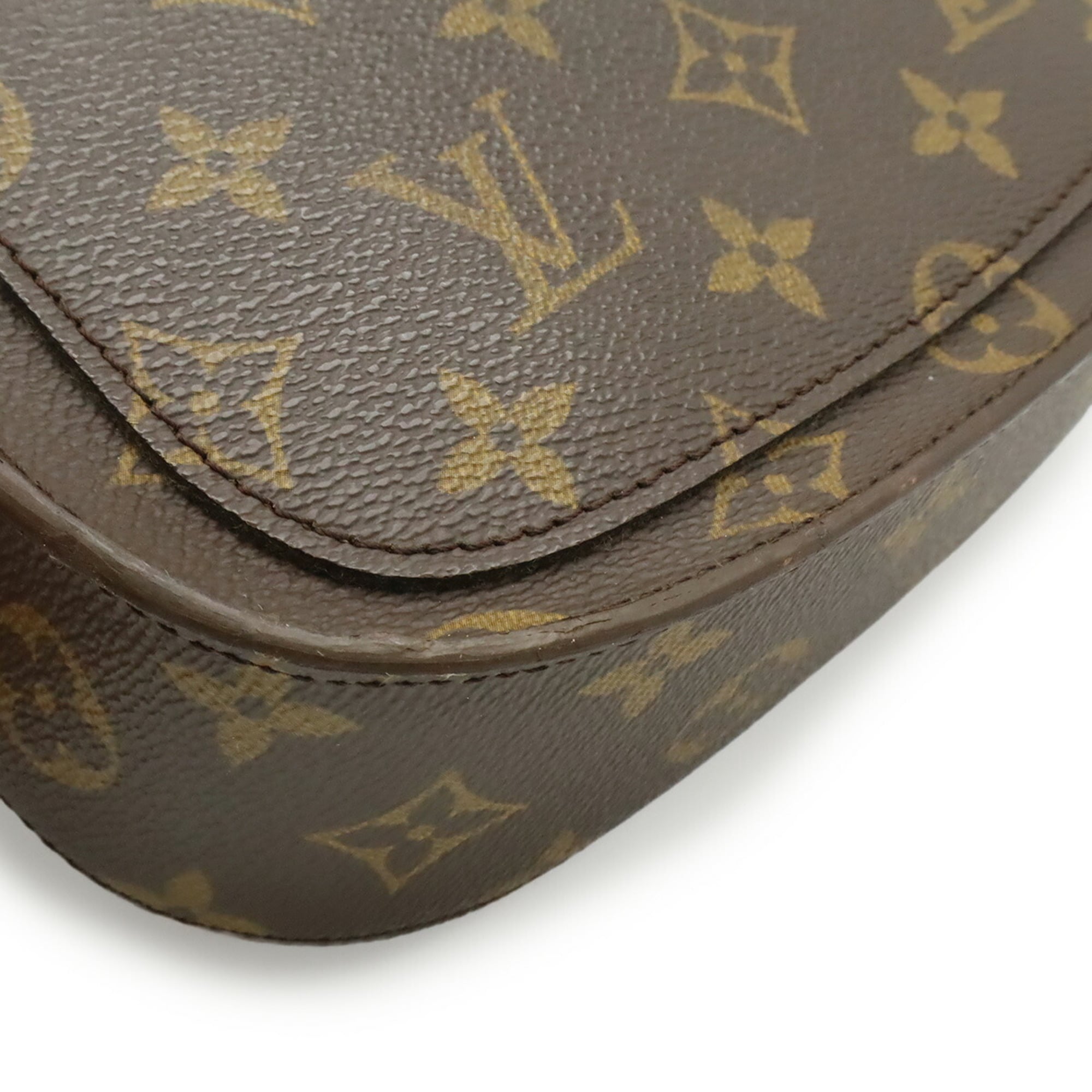 Louis Vuitton Brown Canvas Pochette Shoulder Bag