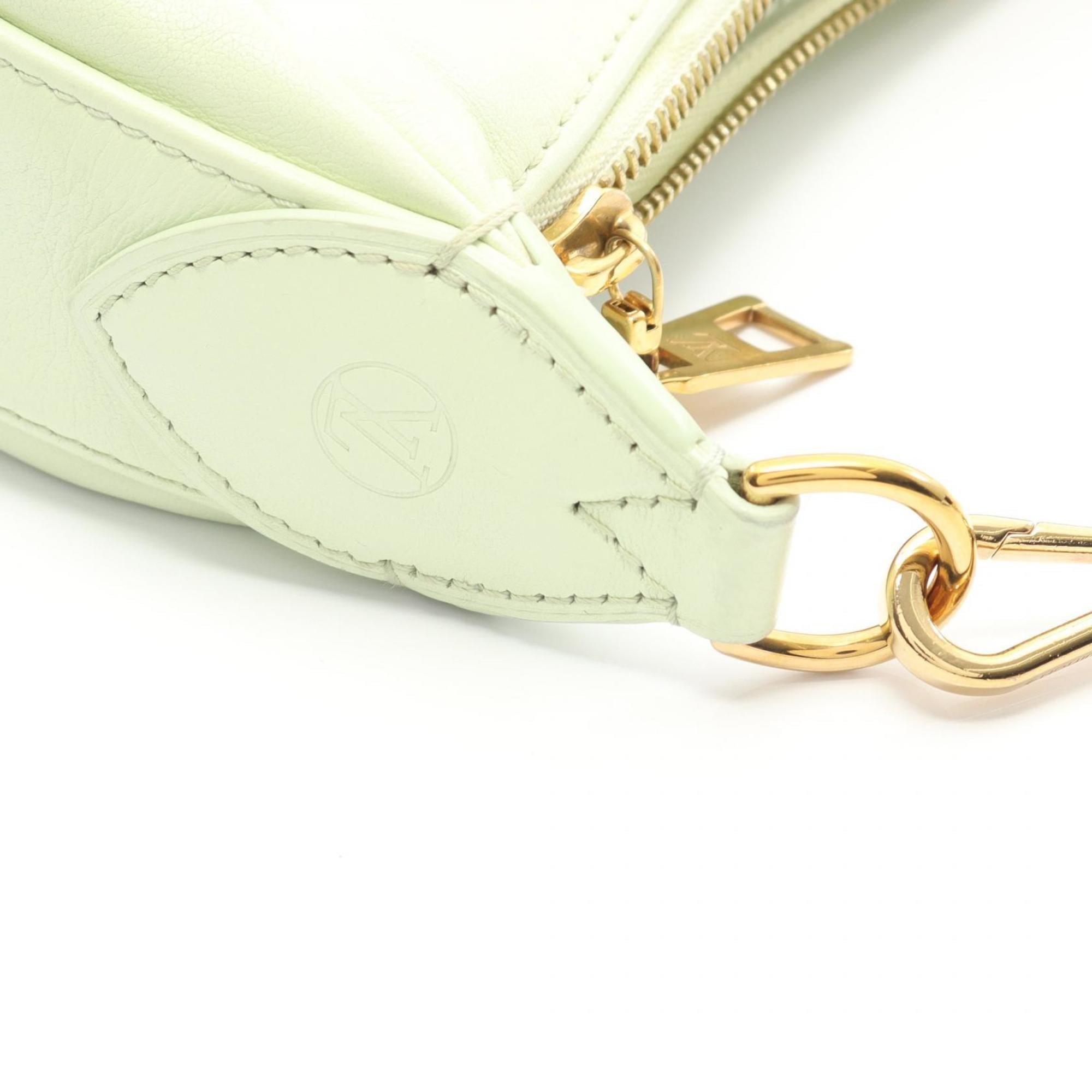 Louis Vuitton Green Leather Handbag