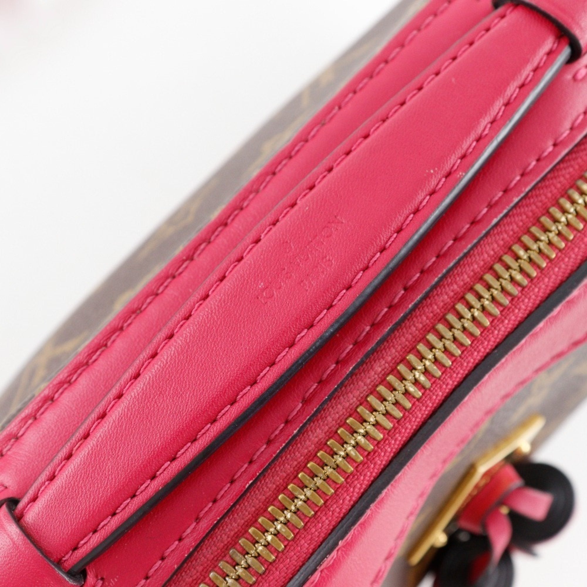 Louis Vuitton Brown Red Color Monogram Shoulder Bag