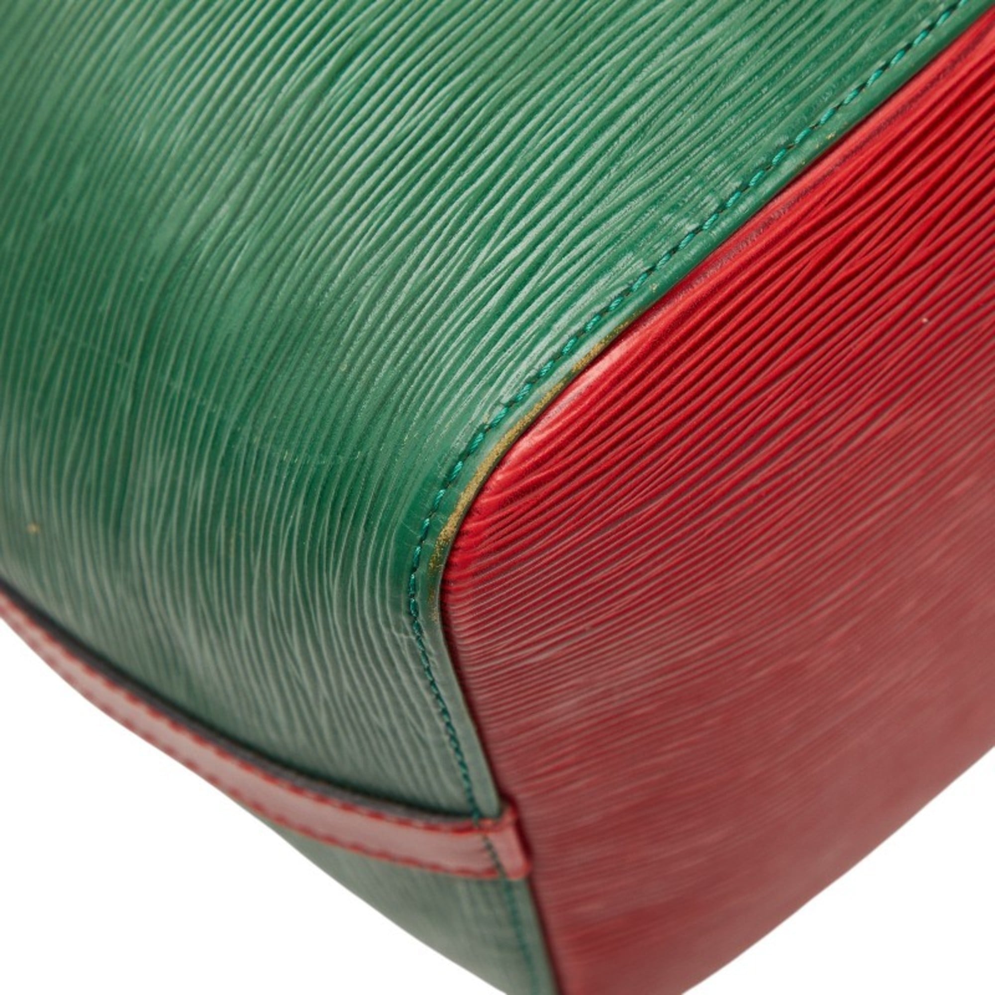 Louis Vuitton Green Red Color Leather Shoulder Bag