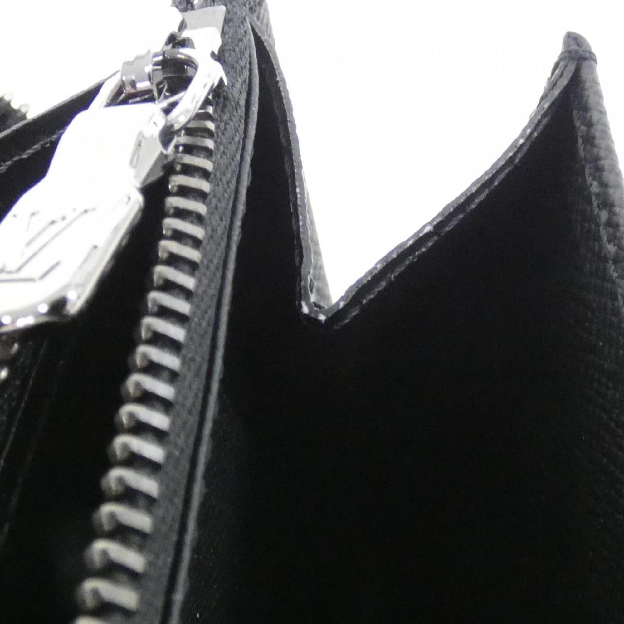Louis Vuitton Black Coated Canvas Long Wallet