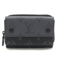 Louis Vuitton Black Gray Monogram Eclipse Monogram Monogram Eclipse Coin Purse/Coin Case