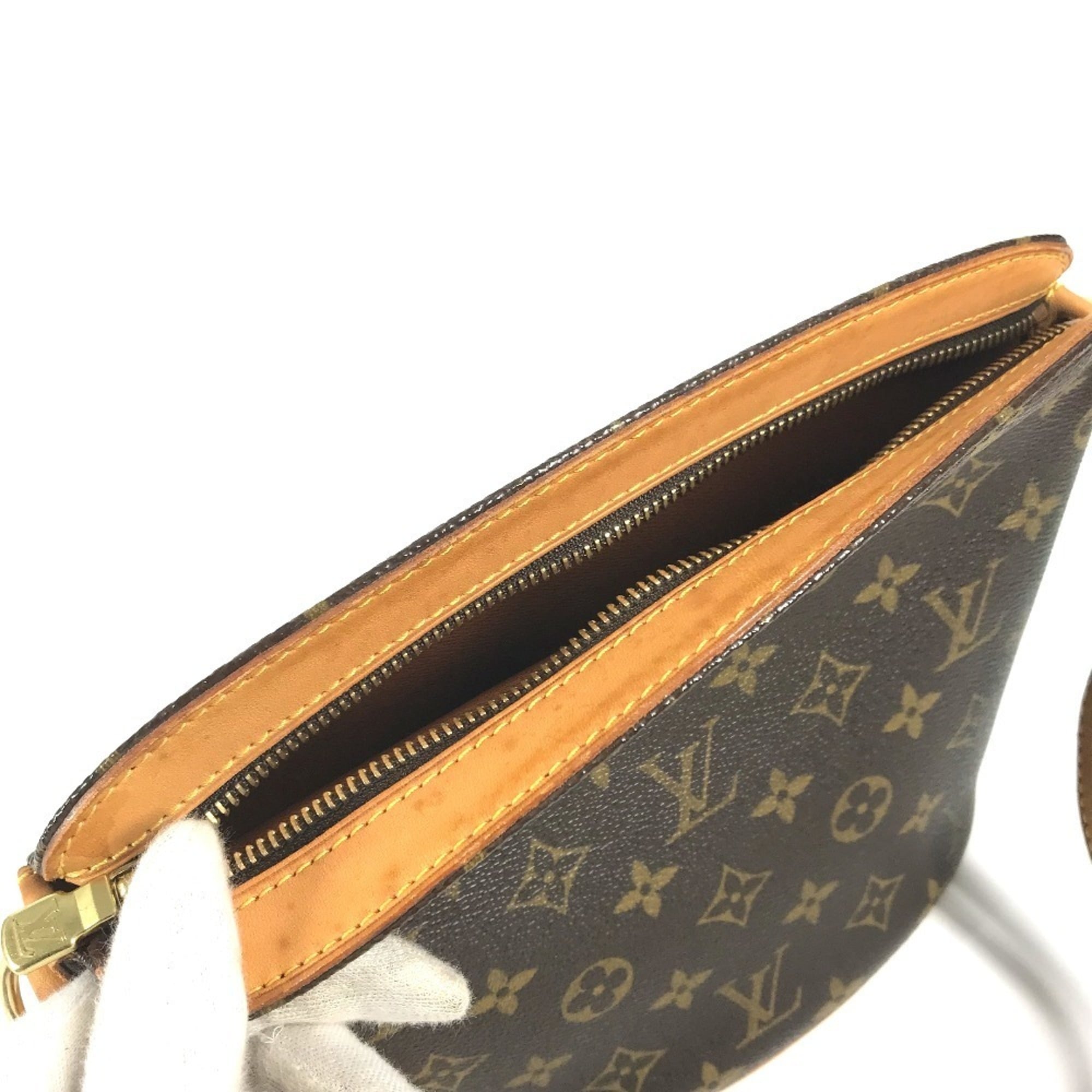 Louis Vuitton Brown Monogram Handbag Pochette Shoulder Bag
