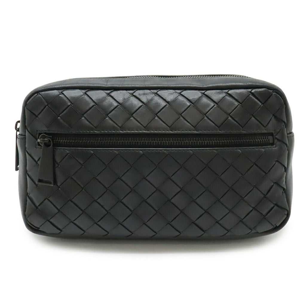 Bottega Veneta Black Leather Sling Bag