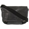 Gucci Black Coated Canvas Pvc Messenger Bag Shoulder Bag (Pre-Owned)