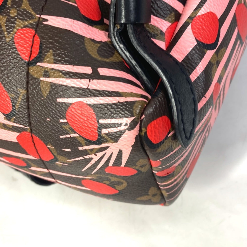 Louis Vuitton Brown Pink Red Color Monogram Backpack