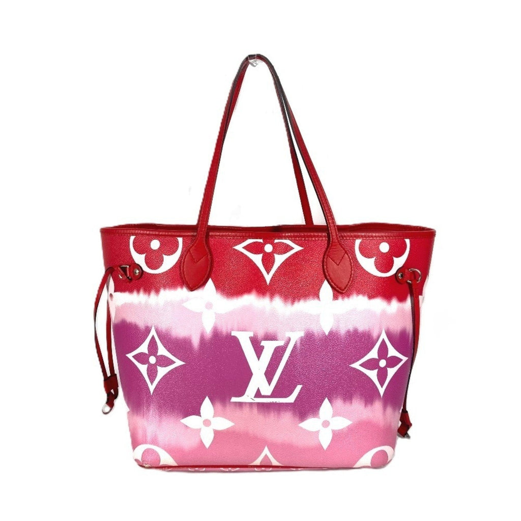 Louis Vuitton Pink Red Color Canvas Shoulder Bag Tote Bag
