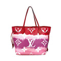 Louis Vuitton Pink Red Color Canvas Shoulder Bag Tote Bag
