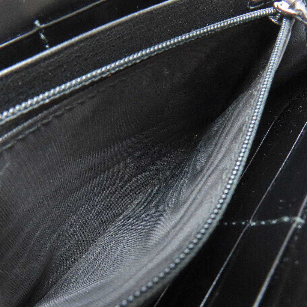 Gucci Black Pvc Long Wallet (Bi-Fold) (Pre-Owned)