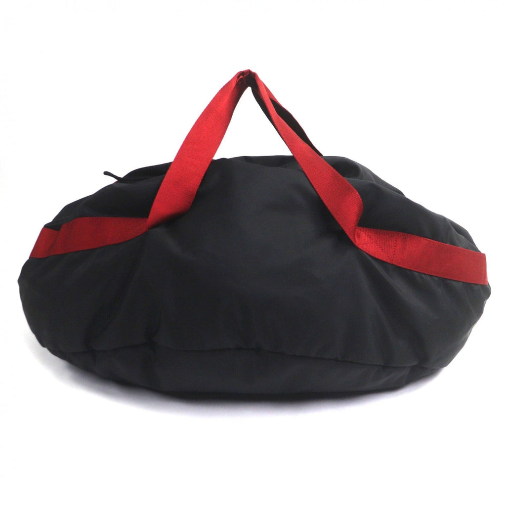 Balenciaga Black Red Color Nylon Boston
