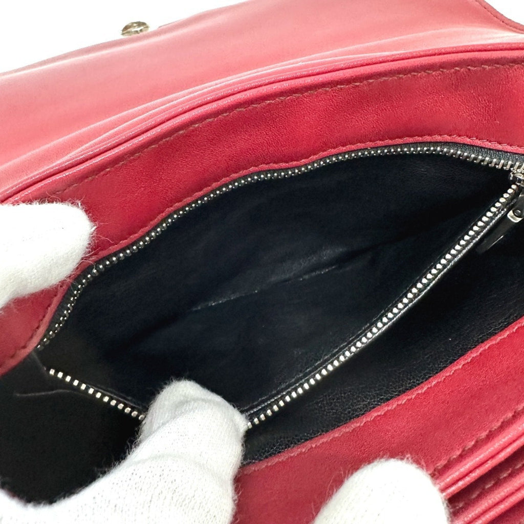 Prada Red Color Leather Shoulder Bag