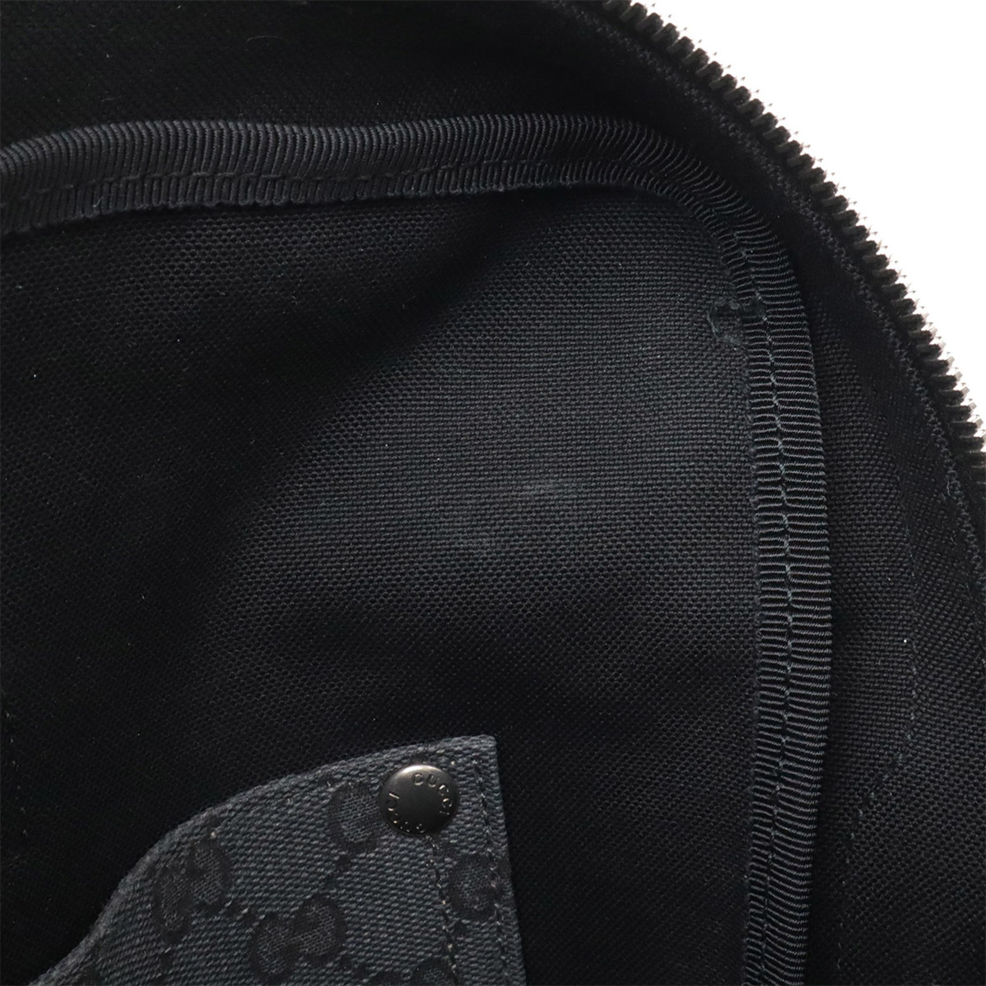 Gucci Gg Canvas Black Dark Gray Gg Canvas Handbag Shoulder Bag (Pre-Owned)