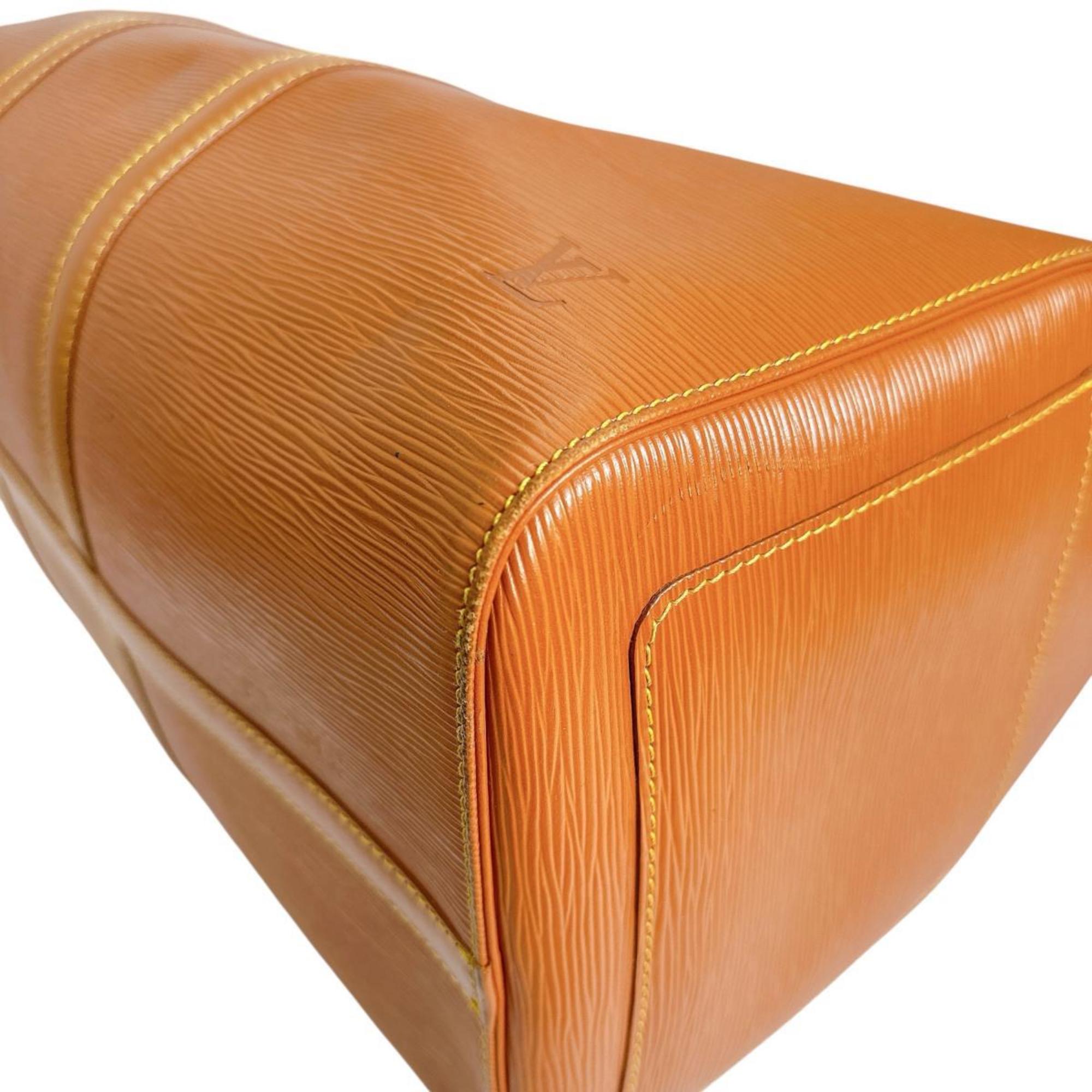 Louis Vuitton Brown Gold Cipango Epi Leather Boston Bag