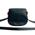 Gucci Navy Red Color Leather Pochette Shoulder Bag (Pre-Owned)
