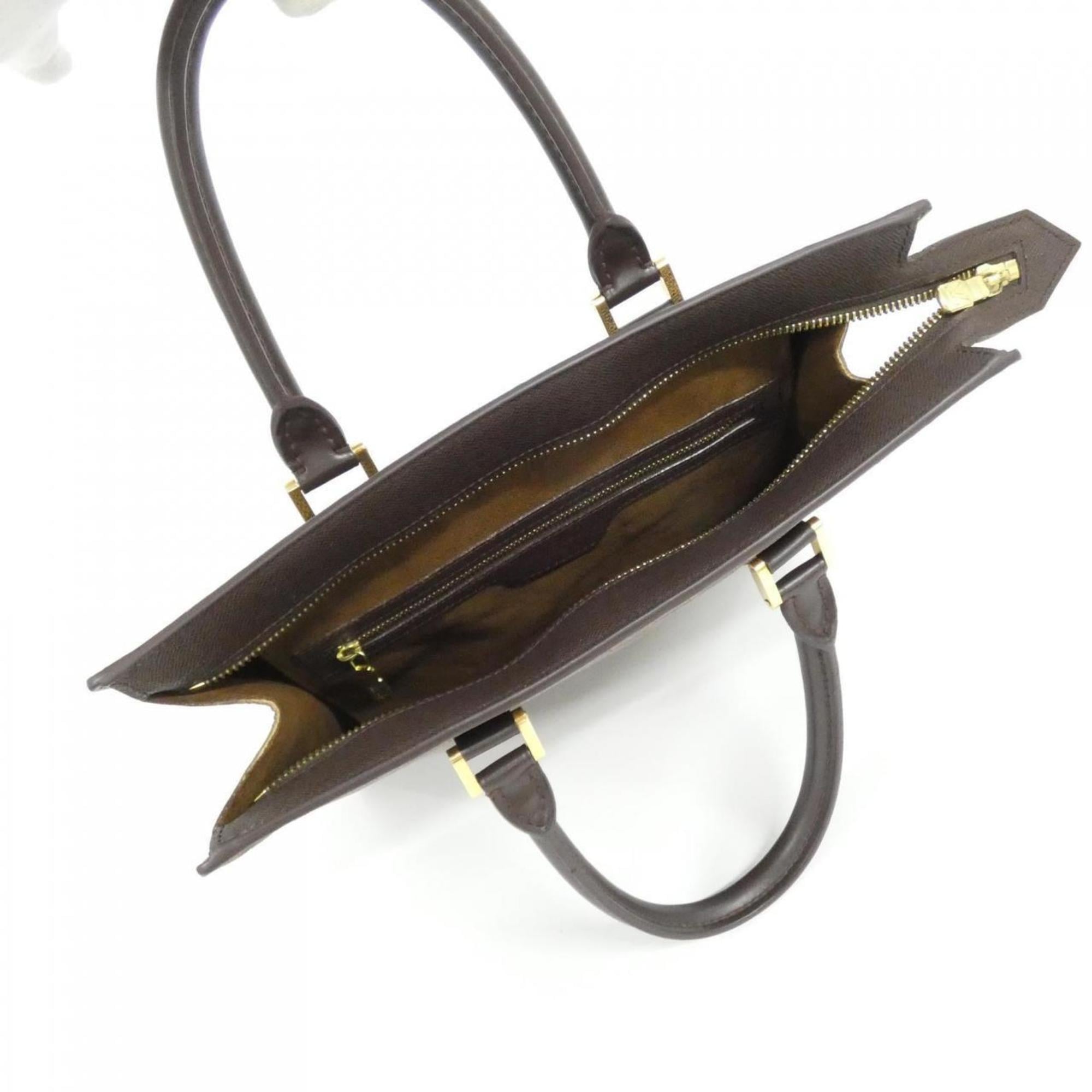 Louis Vuitton Ebene Coated Canvas Handbag