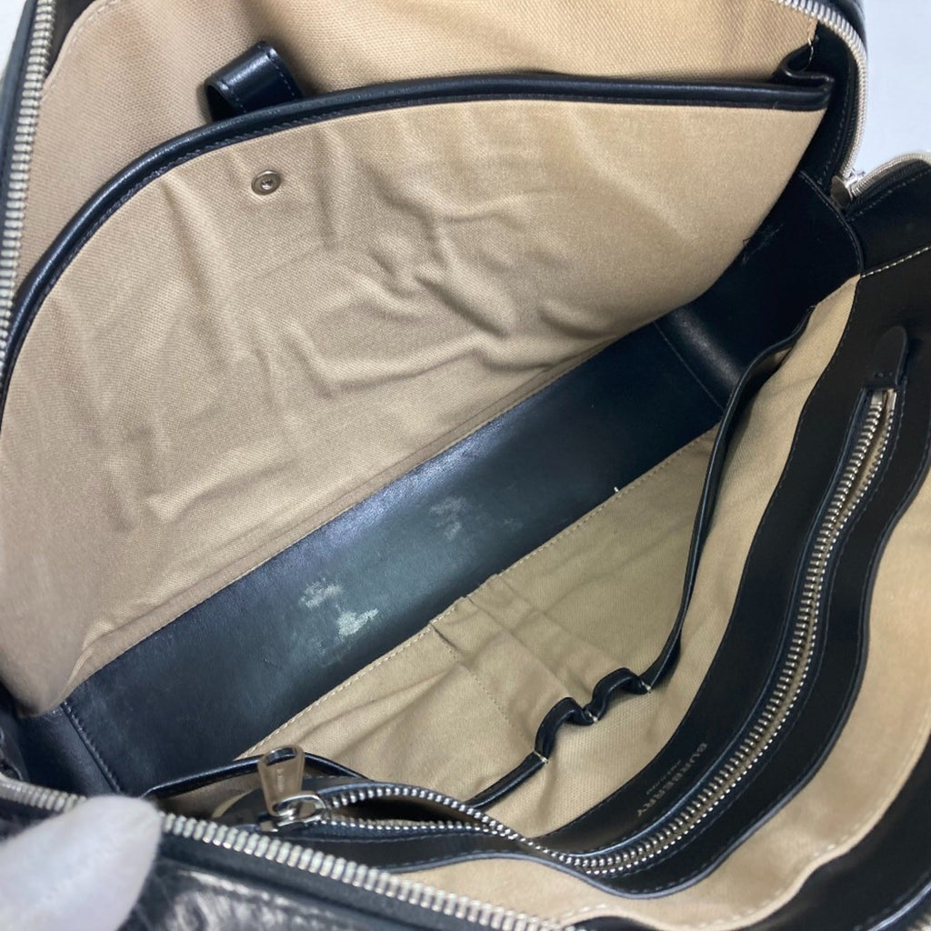 Burberry Black Leather Handbag Shoulder Bag