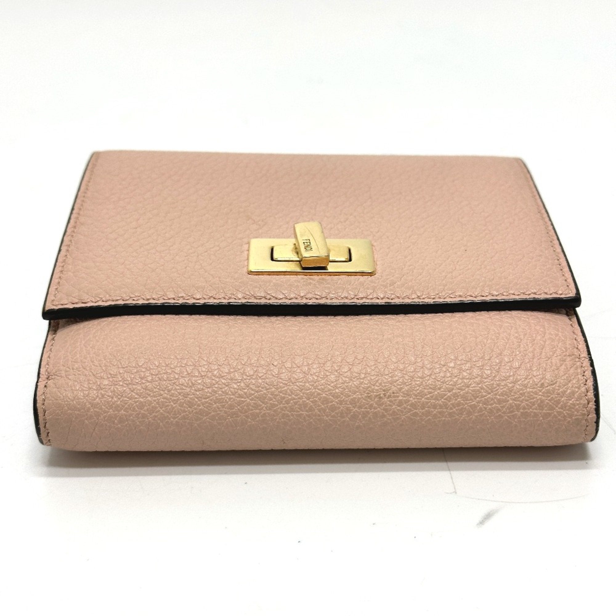 Fendi Pink Leather Wallet (Bi-Fold)
