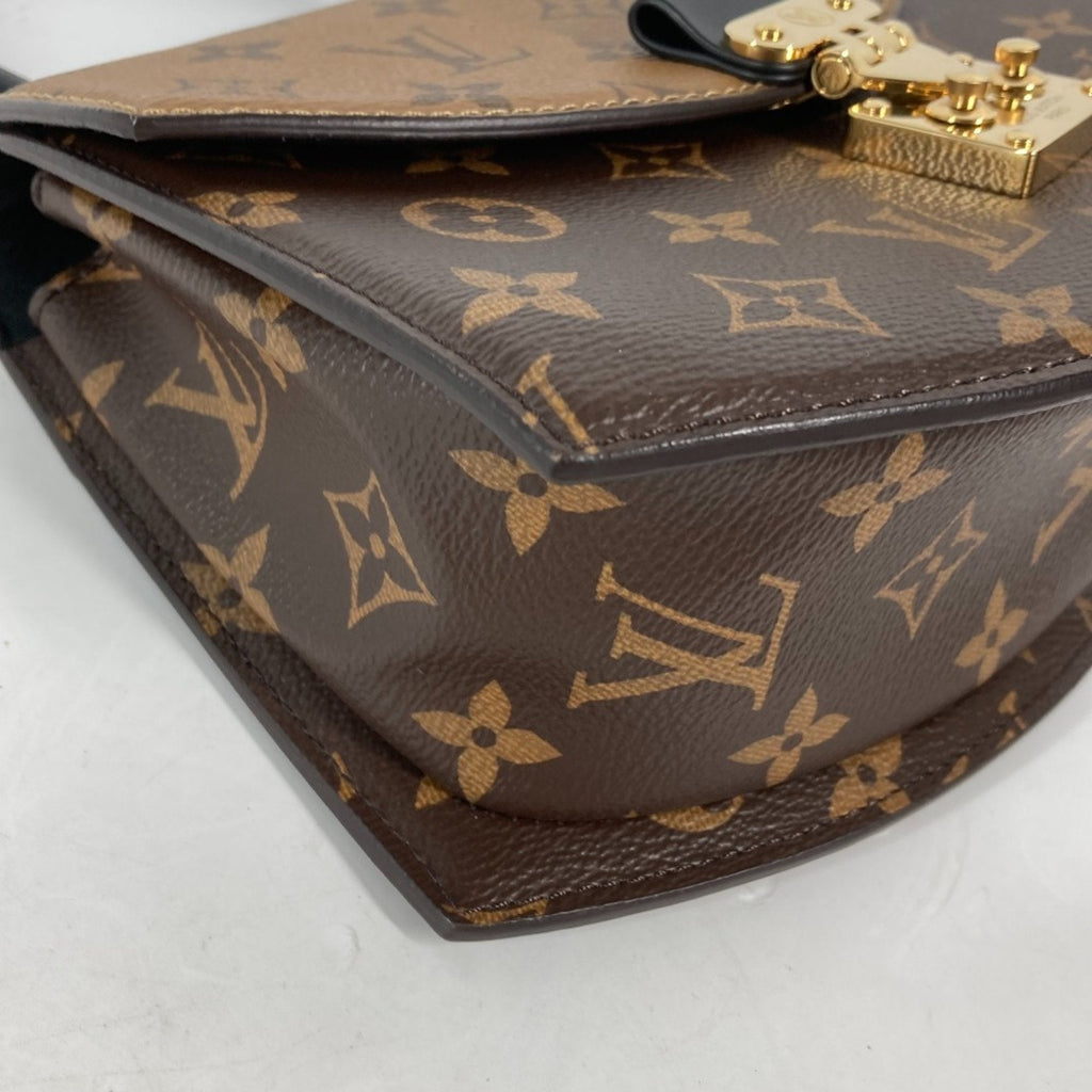 Louis Vuitton Beige Brown Monogram Reverse Monogram Reverse Handbag Shoulder Bag