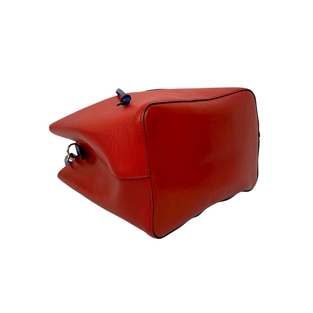Louis Vuitton Blue Red Color Leather Handbag Shoulder Bag