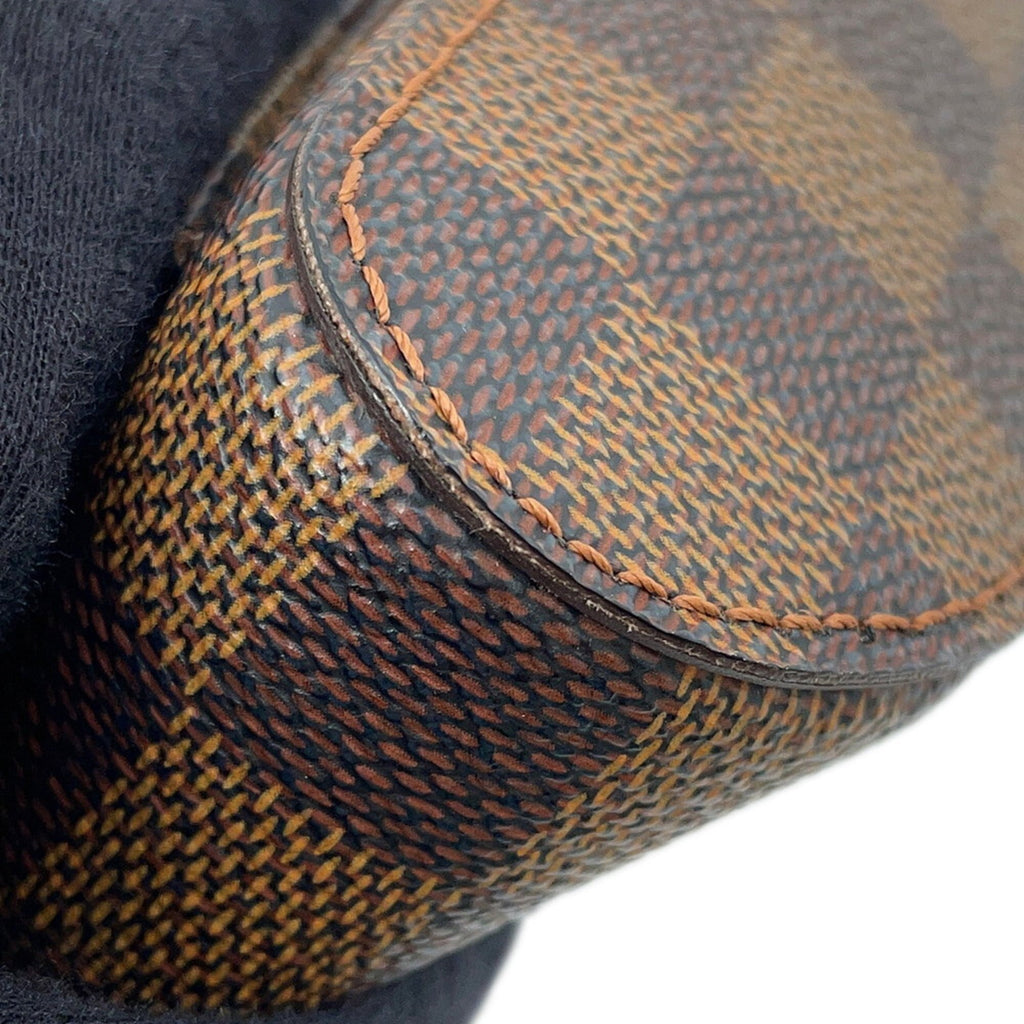Louis Vuitton Damier Brown Damier Canvas Ebene Red Color Shoulder Bag Sling Bag
