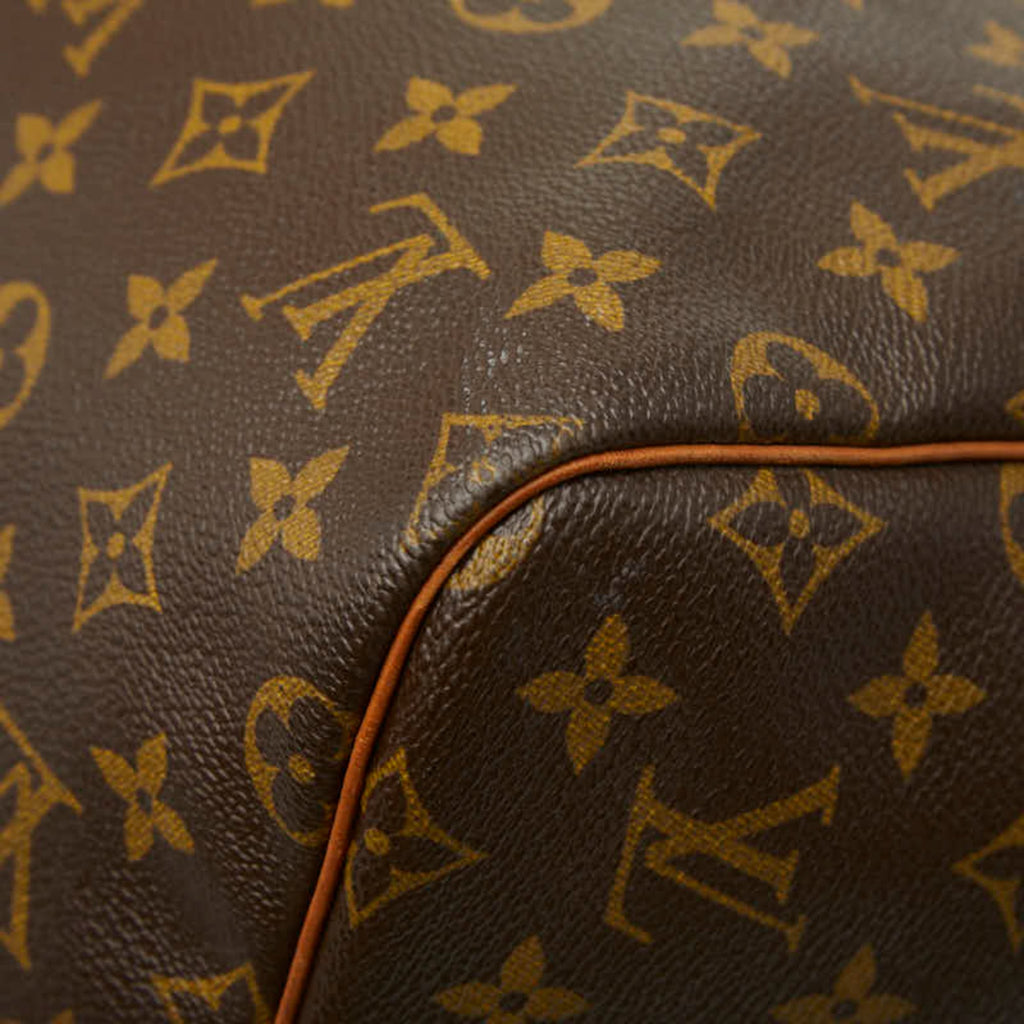 Louis Vuitton Monogram Brown Pvc Leather Boston Bag Shoulder Bag