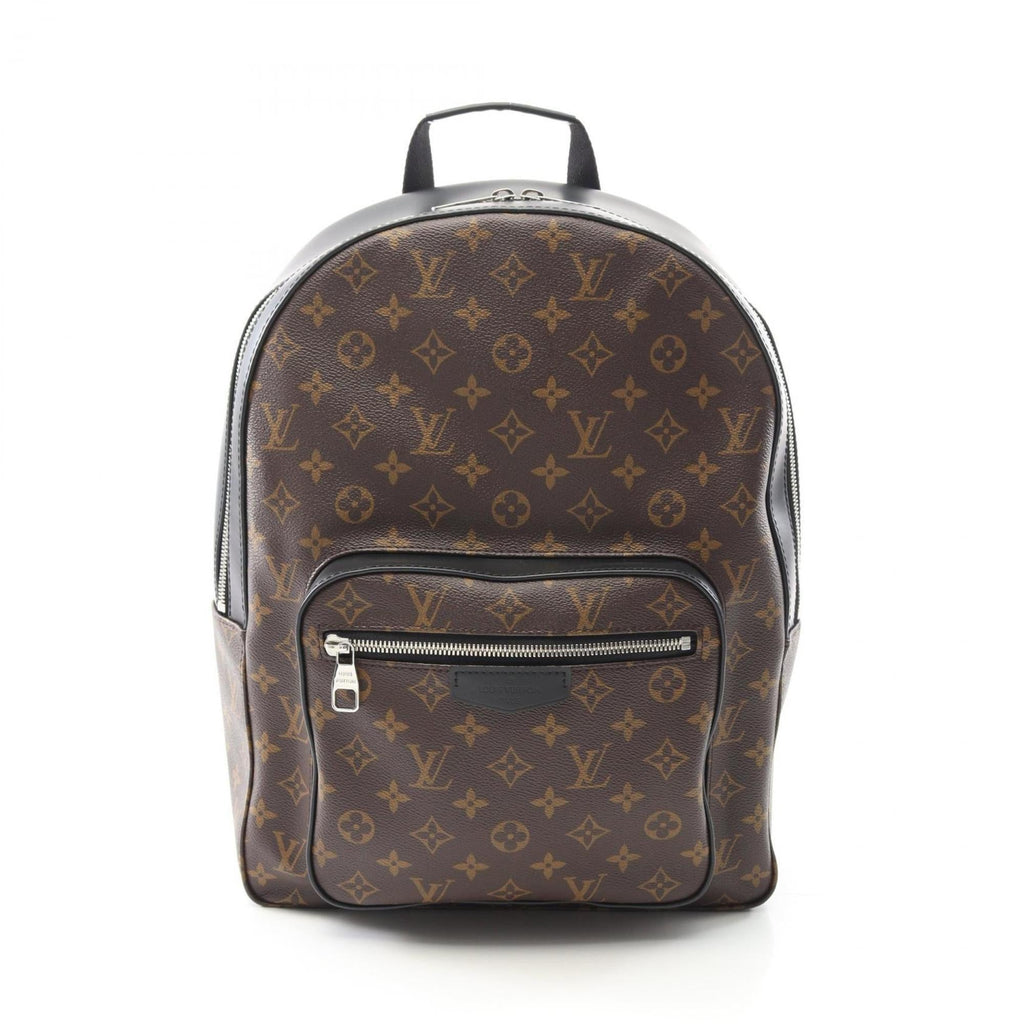 Louis Vuitton Black Brown Monogram Macassar Coated Canvas Monogram Pvc Leather Backpack