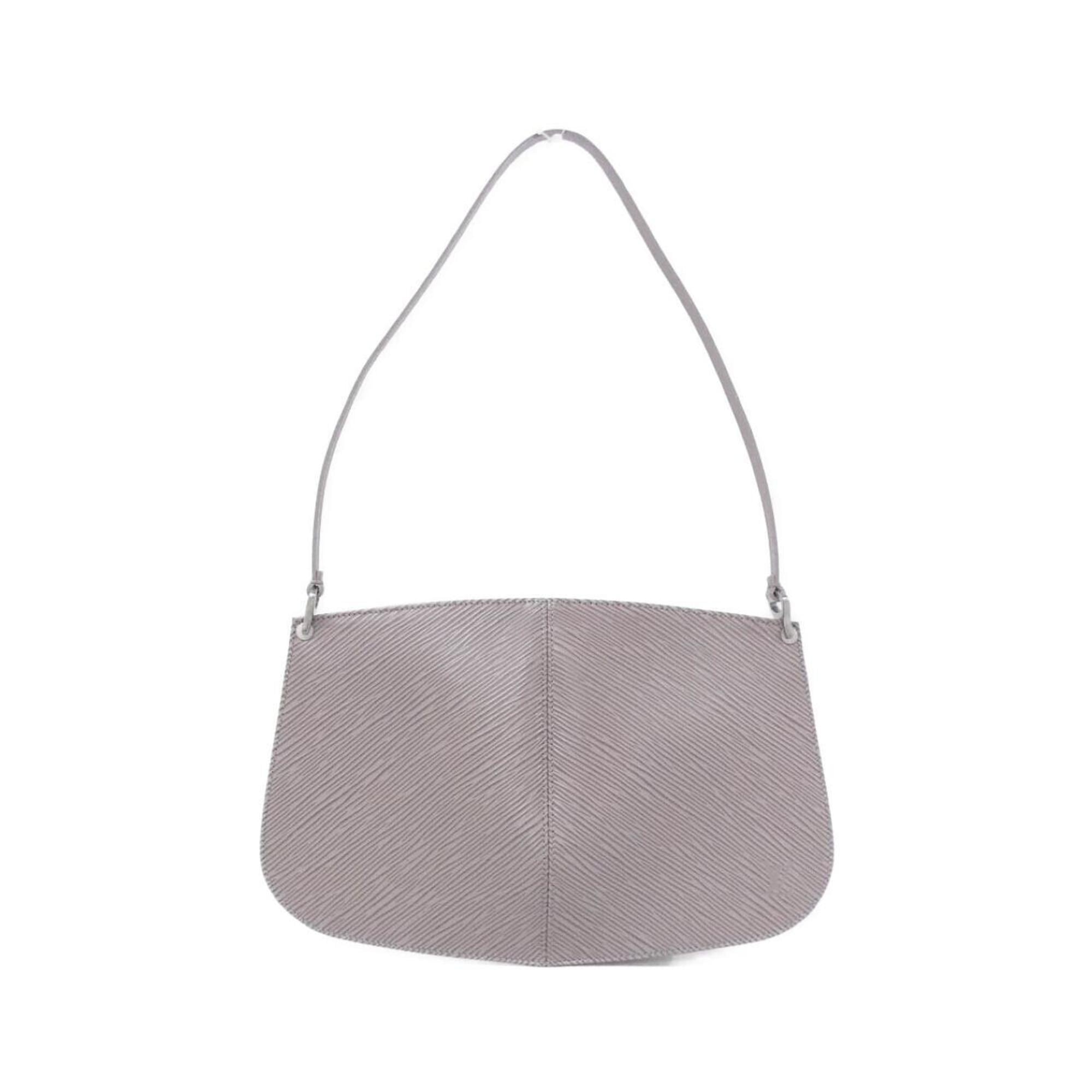 Louis Vuitton Purple Silver Leather Pochette Pouch