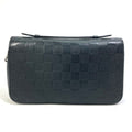 Louis Vuitton Black Noir Damier Infini Leather Coin Purse/Coin Case