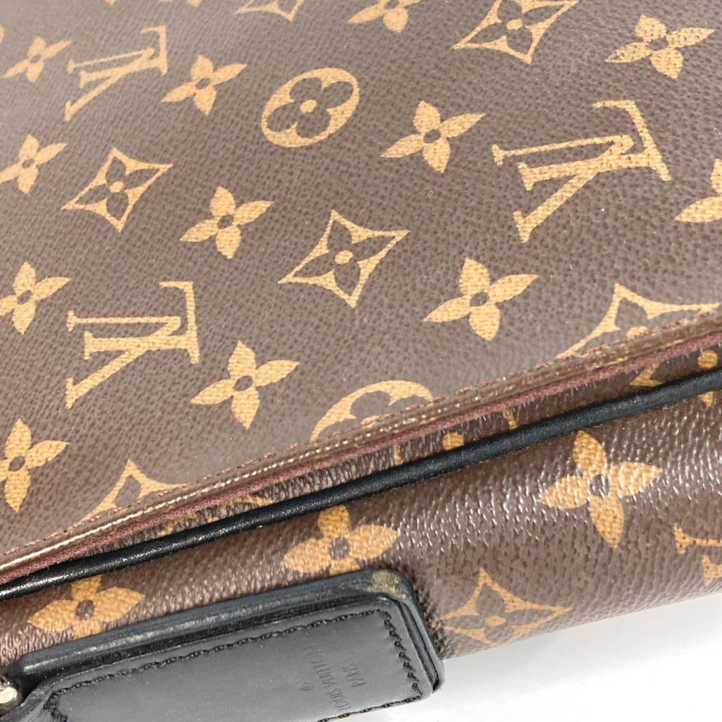 Louis Vuitton Black Brown Monogram Messenger Bag Shoulder Bag