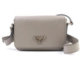 Prada Beige Leather Shoulder Bag