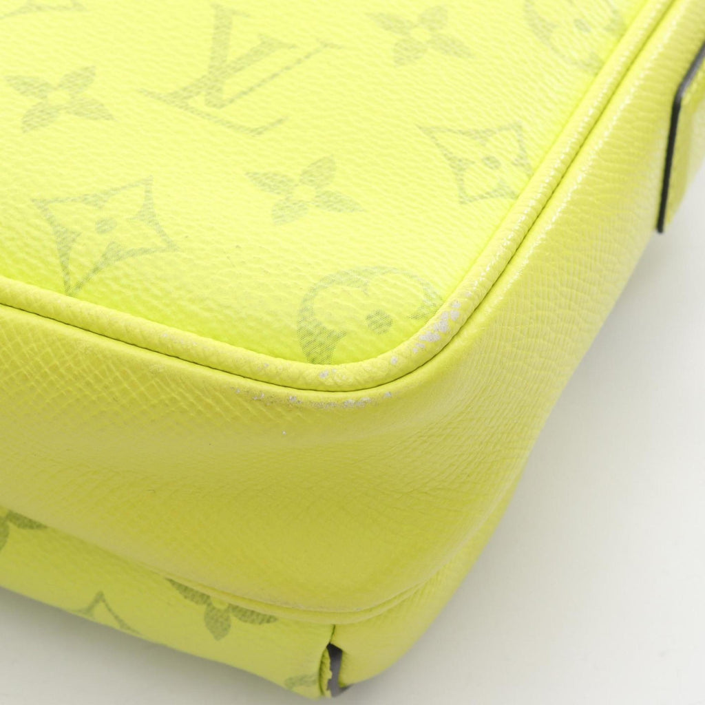 Louis Vuitton Jaune Yellow Coated Canvas Leather Shoulder Bag