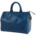 Louis Vuitton Toledo Blue Epi Leather Handbag