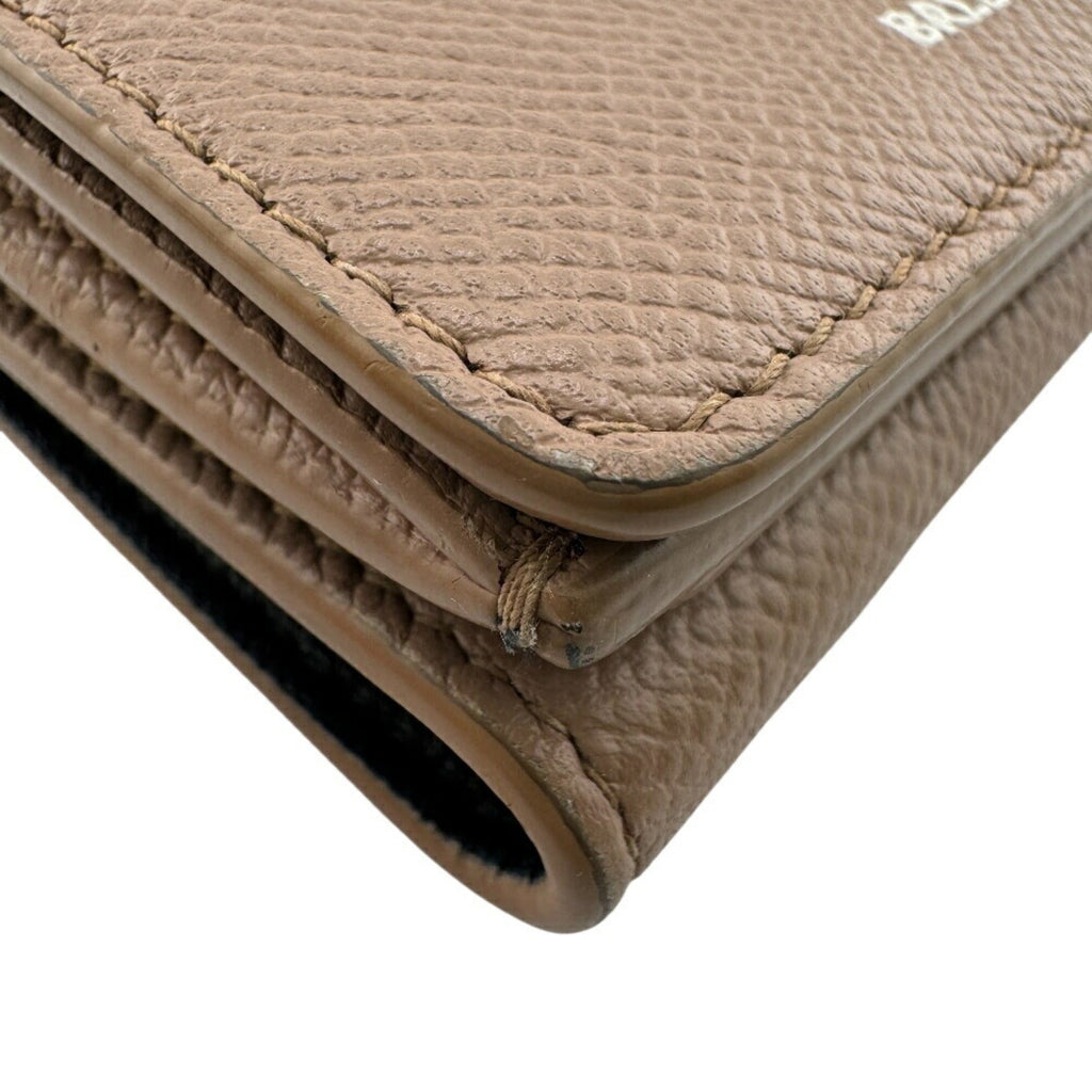 Balenciaga Beige Leather Wallet (Tri-Fold)