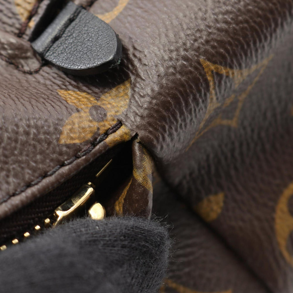 Louis Vuitton Black Brown Monogram Coated Canvas Backpack